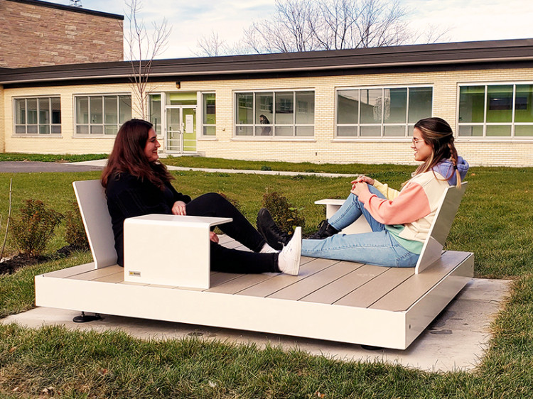 Chaise longue Placottoire - Mobilier urbain ludique