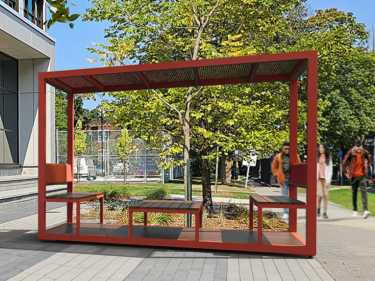 Salon urbain Éphémère - mobilier urbain temporaire - mobilier collaboratif extérieur - mobilier commercial extérieur - cabana chill