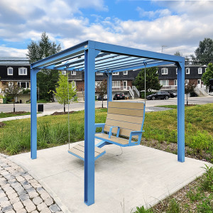 Balancelle, chaise longue, pergola, pergola modulaire, pergola urbaine, abri solaire, mobilier urbain, banc public, mobilier espace public, mobilier extérieur, mobilier d'espace collaboratif extérieur, mobilier espace commercial, mobilier de parc, mobilier scolaire, station touristique, mobilier terrasse commerciale, mobilier place publique, mobilier toit-terrasse extérieur, mobilier modulaire urbain Swing, lounge chair, pergola, modular pergola, urban pergola, sunshade, solar shelter, urban furniture, street furniture, site furnishings, public bench, public space furniture, public square outdoor furniture, outdoor furniture, outdoor collaborative space furniture, commercial furniture, park furniture, school outdoor furniture, touristic station, Touristic site outdoor furniture, commercial terrace furniture, rooftop terrace furniture, urban modular furniture