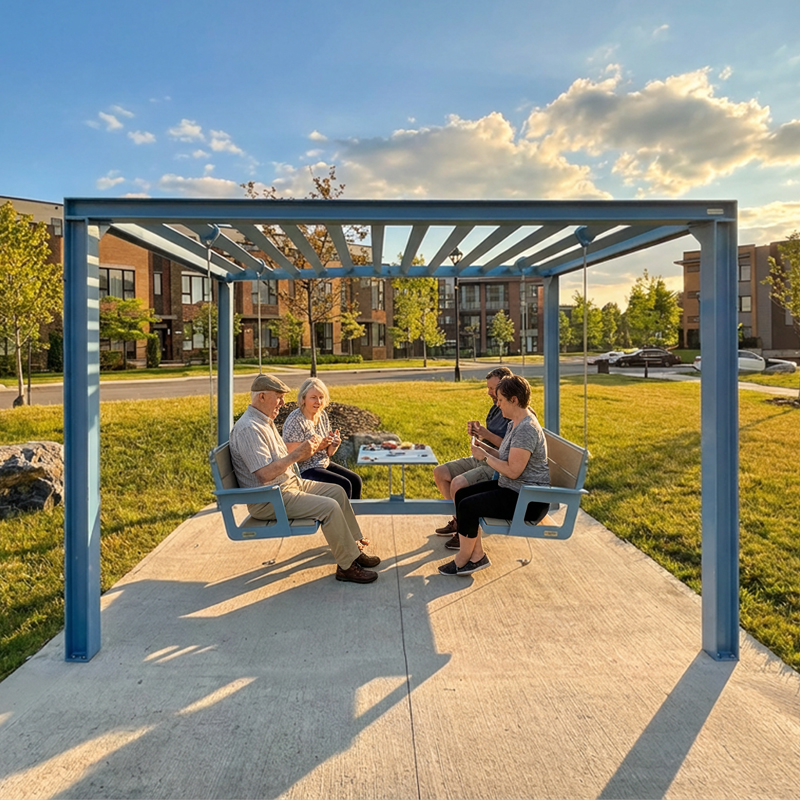 Balancelle, chaise longue, pergola, pergola modulaire, pergola urbaine, abri solaire, mobilier urbain, banc public, mobilier espace public, mobilier extérieur, mobilier d'espace collaboratif extérieur, mobilier espace commercial, mobilier de parc, mobilier scolaire, station touristique, mobilier terrasse commerciale, mobilier place publique, mobilier toit-terrasse extérieur, mobilier modulaire urbain Swing, lounge chair, pergola, modular pergola, urban pergola, sunshade, solar shelter, urban furniture, street furniture, site furnishings, public bench, public space furniture, public square outdoor furniture, outdoor furniture, outdoor collaborative space furniture, commercial furniture, park furniture, school outdoor furniture, touristic station, Touristic site outdoor furniture, commercial terrace furniture, rooftop terrace furniture, urban modular furniture