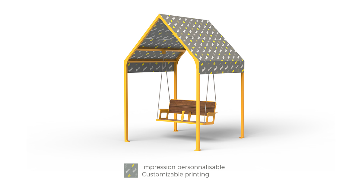 Balancelle, maisonnette, abri solaire, mobilier urbain, banc public, mobilier espace public, mobilier extérieur, mobilier d'espace collaboratif extérieur, mobilier espace commercial, mobilier de parc, mobilier scolaire, station touristique, mobilier terrasse commerciale, mobilier place publique, mobilier toit-terrasse extérieur, mobilier modulaire urbain Swings, house, sunshade, solar shelter, urban furniture, street furniture, site furnishings, public bench, public space furniture, public square outdoor furniture, outdoor furniture, outdoor collaborative space furniture, commercial furniture, park furniture, school outdoor furniture, touristic station, Touristic site outdoor furniture, commercial terrace furniture, rooftop terrace furniture, urban modular furniture