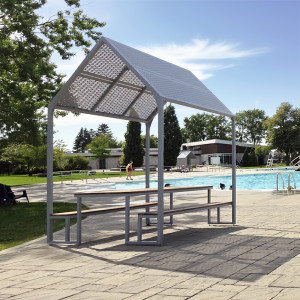 Table pique-nique modulaire, accès universel (PMR), maisonnette, abri solaire, Abri de table de pique-nique, mobilier urbain, table à pique-nique, table publique, banc public, mobilier espace public, mobilier extérieur, mobilier d'espace collaboratif extérieur, mobilier espace commercial, mobilier de parc, mobilier scolaire, station touristique, mobilier terrasse commerciale, mobilier place publique, mobilier toit-terrasse extérieur, mobilier modulaire urbain Modular picnic table, universal access (ADA), house, sunshade, solar shelter, Picnic table shelter, urban furniture, street furniture, site furnishings, public table, public bench, modular picnic table, public space furniture, public square outdoor furniture, outdoor furniture, outdoor collaborative space furniture, commercial furniture, park furniture, school outdoor furniture, touristic station, Touristic site outdoor furniture, commercial terrace furniture, rooftop terrace furniture, urban modular furniture