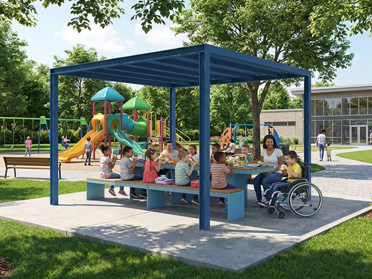 Table pique-nique modulaire, accès universel (PMR), pergola, pergola modulaire, pergola urbaine, abri solaire, Abri de table de pique-nique, mobilier urbain, table à pique-nique, table publique, banc public, mobilier espace public, mobilier extérieur, mobilier d'espace collaboratif extérieur, mobilier espace commercial, mobilier de parc, mobilier scolaire, station touristique, mobilier terrasse commerciale, mobilier place publique, mobilier toit-terrasse extérieur, mobilier modulaire urbain Modular picnic table, universal access (ADA), pergola, modular pergola, urban pergola, sunshade, solar shelter, Picnic table shelter, urban furniture, street furniture, site furnishings, public table, public bench, modular picnic table, public space furniture, public square outdoor furniture, outdoor furniture, outdoor collaborative space furniture, commercial furniture, park furniture, school outdoor furniture, touristic station, Touristic site outdoor furniture, commercial terrace furniture, rooftop terrace furniture, urban modular furniture