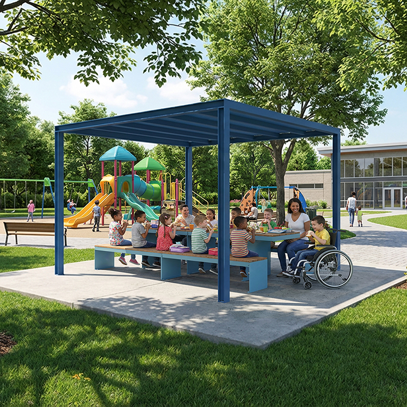Table pique-nique modulaire, accès universel (PMR), pergola, pergola modulaire, pergola urbaine, abri solaire, Abri de table de pique-nique, mobilier urbain, table à pique-nique, table publique, banc public, mobilier espace public, mobilier extérieur, mobilier d'espace collaboratif extérieur, mobilier espace commercial, mobilier de parc, mobilier scolaire, station touristique, mobilier terrasse commerciale, mobilier place publique, mobilier toit-terrasse extérieur, mobilier modulaire urbain Modular picnic table, universal access (ADA), pergola, modular pergola, urban pergola, sunshade, solar shelter, Picnic table shelter, urban furniture, street furniture, site furnishings, public table, public bench, modular picnic table, public space furniture, public square outdoor furniture, outdoor furniture, outdoor collaborative space furniture, commercial furniture, park furniture, school outdoor furniture, touristic station, Touristic site outdoor furniture, commercial terrace furniture, rooftop terrace furniture, urban modular furniture