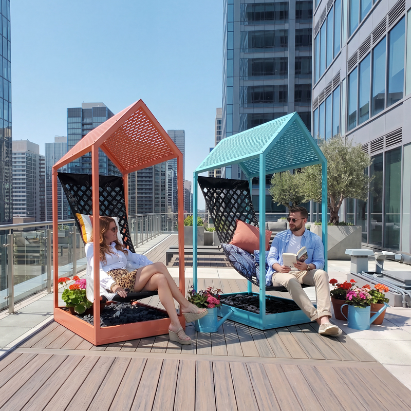 Hamac urbain, hamac publique, chaise hamac urbaine, maisonnette, abri solaire, abri de pique-nique, mobilier urbain, banc public, mobilier espace public, mobilier extérieur, mobilier d'espace collaboratif extérieur, mobilier espace commercial, mobilier de parc, mobilier scolaire, station touristique, mobilier terrasse commerciale, mobilier place publique, mobilier toit-terrasse extérieur, mobilier modulaire urbain Urban hammock, public hammock, urban hammock chair, house, sunshade, solar shelter, picnic shelter, urban furniture, street furniture, site furnishings, public bench, public space furniture, public square outdoor furniture, outdoor furniture, outdoor collaborative space furniture, commercial furniture, park furniture, school outdoor furniture, touristic station, Touristic site outdoor furniture, commercial terrace furniture, rooftop terrace furniture, urban modular furniture