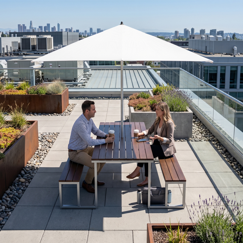 Table + Accessoire (Parasol de tissu) Table pique-nique modulaire, accès universel (PMR), parasol de tissu, abri solaire, abri de table de pique-nique, mobilier urbain, table à pique-nique, table publique, banc public, mobilier espace public, mobilier extérieur, mobilier d'espace collaboratif extérieur, mobilier espace commercial, mobilier de parc, mobilier scolaire, station touristique, mobilier terrasse commerciale, mobilier place publique, mobilier toit-terrasse extérieur, mobilier modulaire urbain Modular picnic table, universal access (ADA), fabric parasol, sunshade, solar shelter, sunbrella, umbrella, Picnic table shelter, urban furniture, street furniture, site furnishings, public table, public bench, modular picnic table, public space furniture, public square outdoor furniture, outdoor furniture, outdoor collaborative space furniture, commercial furniture, park furniture, school outdoor furniture, touristic station, Touristic site outdoor furniture, commercial terrace furniture, rooftop terrace furniture, urban modular furniture